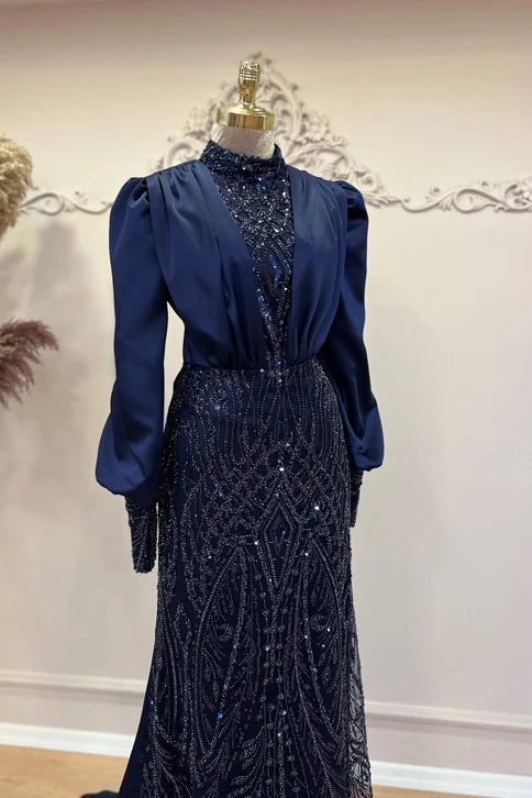 Açelya Abiye Lacivert