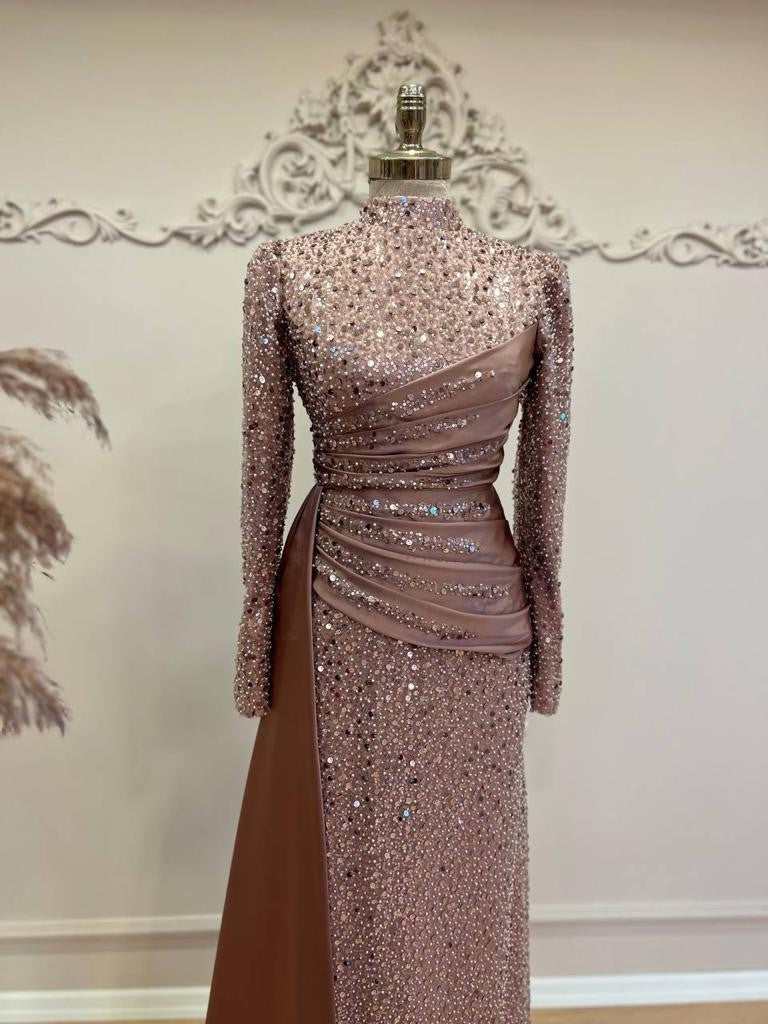 Gül Kurusu Drape Abiye