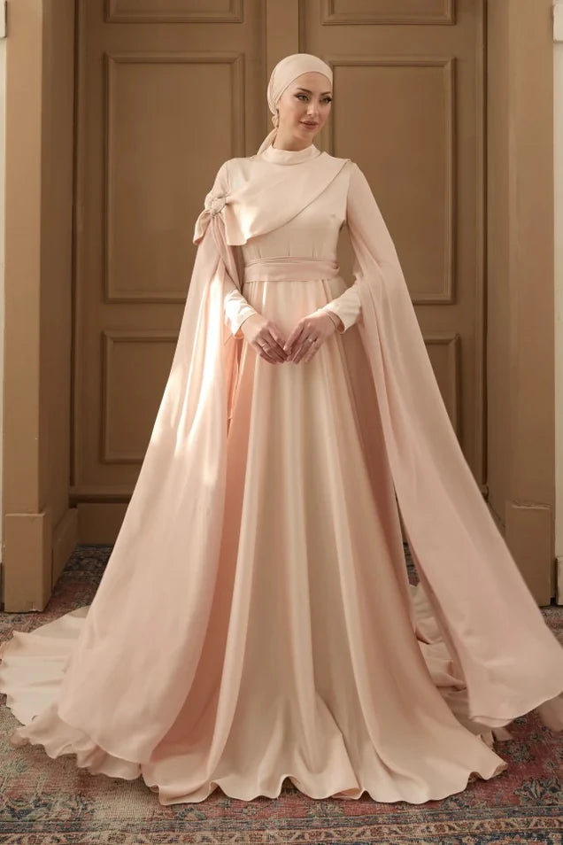 Melisa Taşlı Abiye Pudra