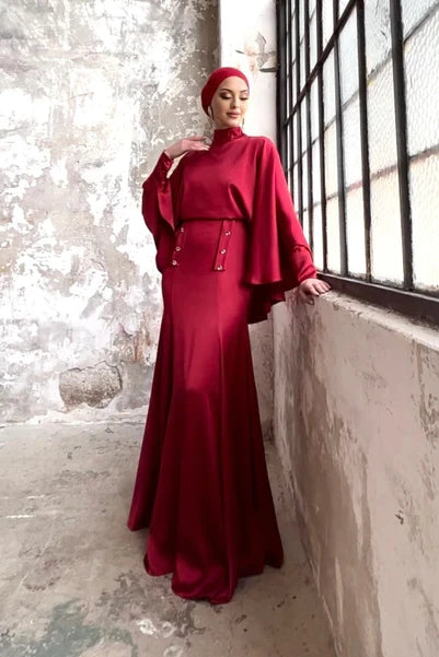 Leydi Abiye Kırmızı