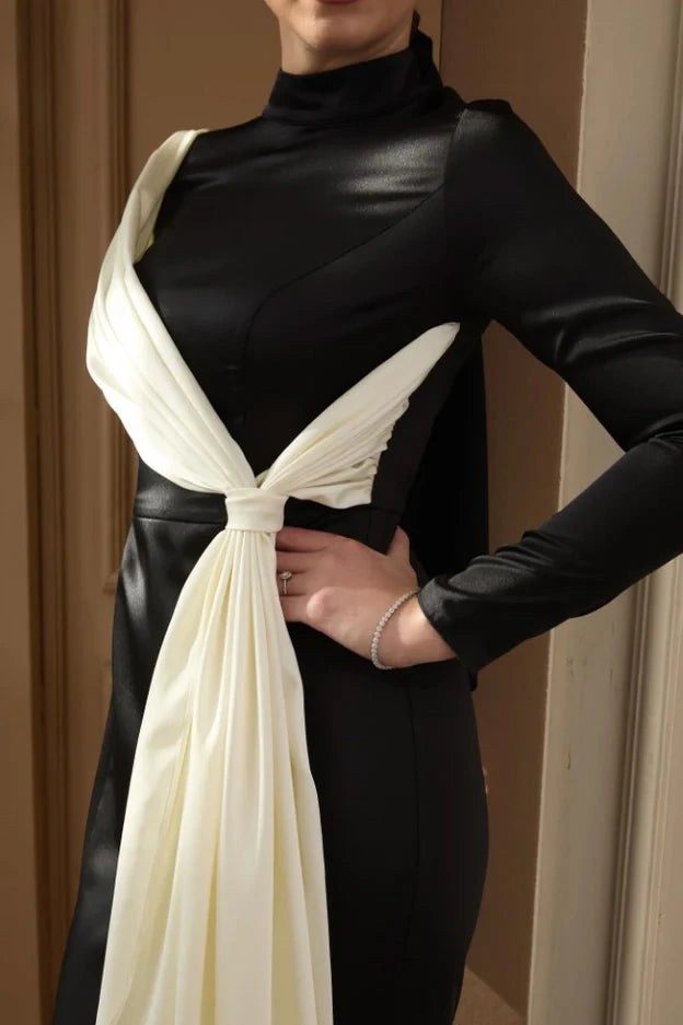 Vesna Abiye Siyah Beyaz