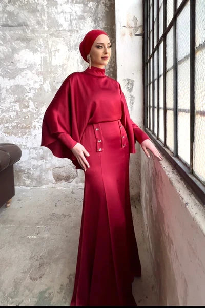 Leydi Abiye Kırmızı