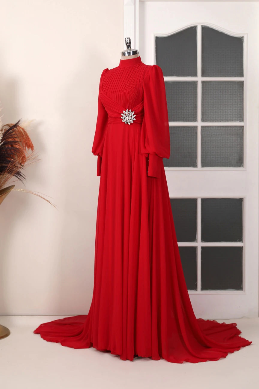 Valerya Abiye Kırmızı