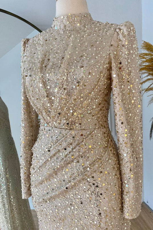 Lady Abiye Gold Tesettür Abiye