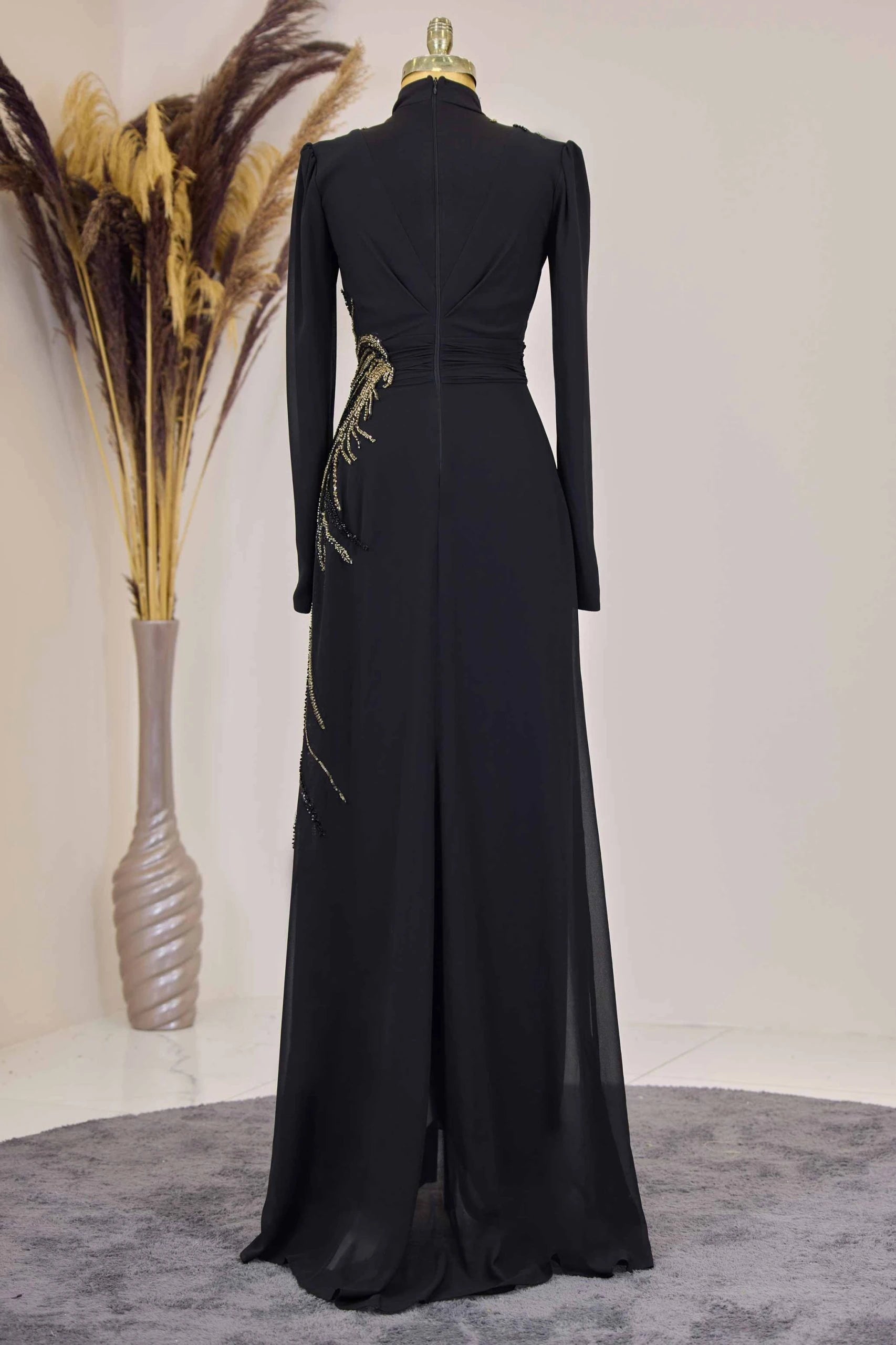 Ebru Tulum Abiye Siyah