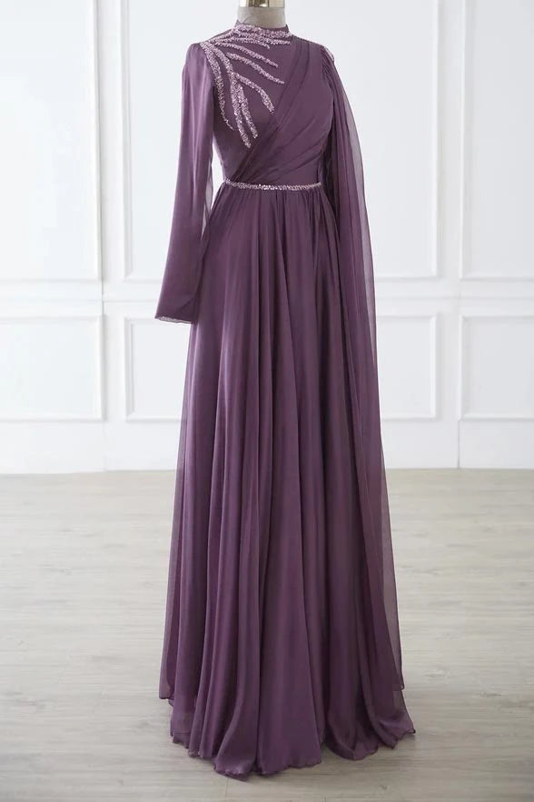 Gül Kurusu Sare Tesettür Abiye