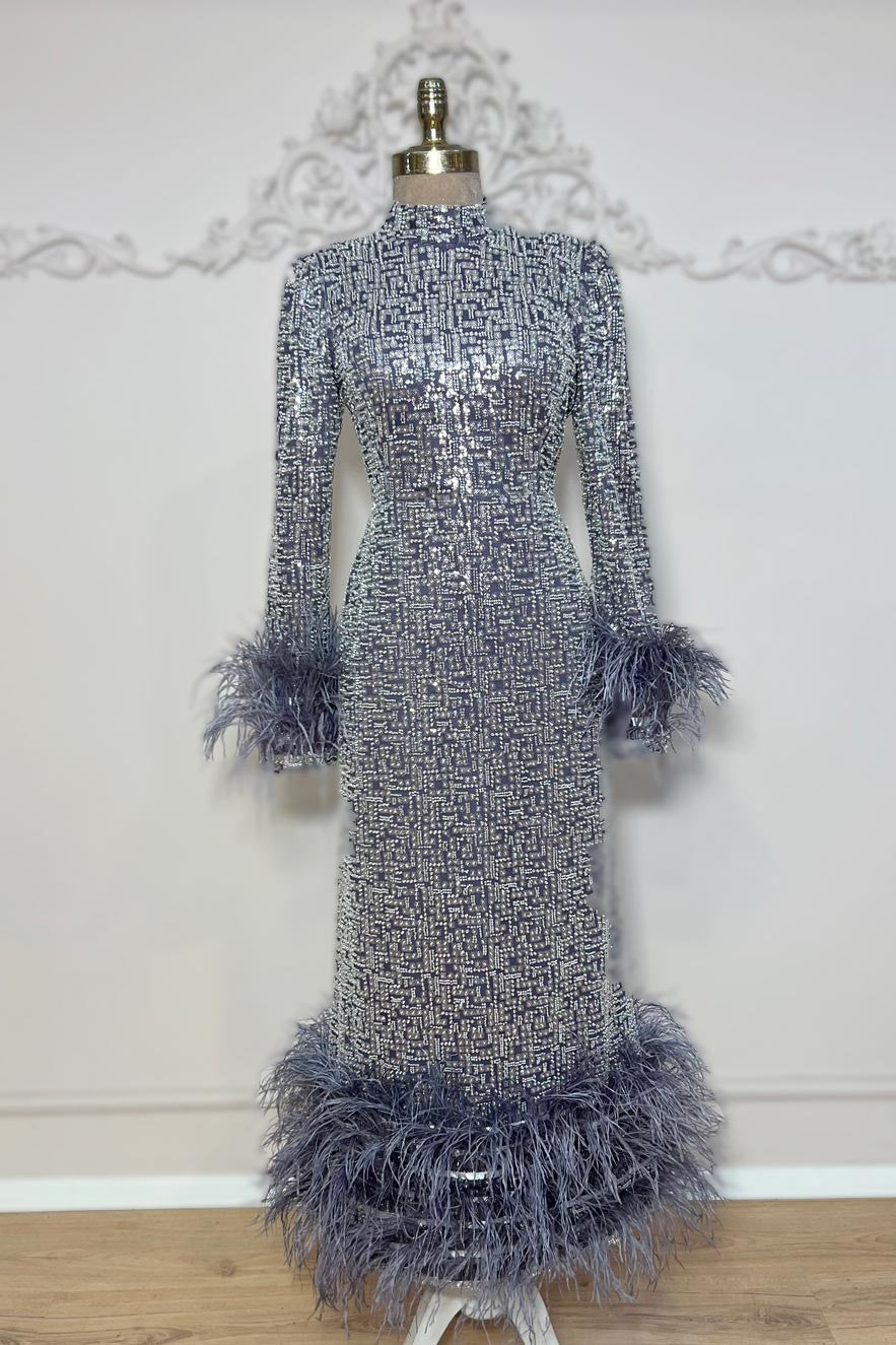 Leyna Tesettür Abiye Lavanta